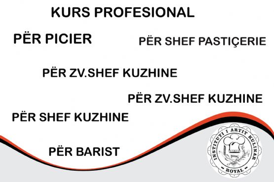 Kurse profesionale per Kulinarine nga INSTITUTI KULINAR ROYAL, KURSET PROFESIONALE, Kurse Kuzhine per Shef, Kurse Zevendes Shef Kuzhine, kurse Formimi profesional Kuzhinier, Instituti Kulinar ROYAL, Kurse 3 6 9 mujore për barman